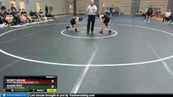 103 lbs Round 7: 2:30pm Sat. - Wyatt Mouw, South Anchorage High School vs Saxon Ritz, Colony High School