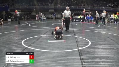 90 lbs Round Of 32 - Jared Bo Kahmar, Delaware Valley vs Bode Schoeneberger, Nazareth