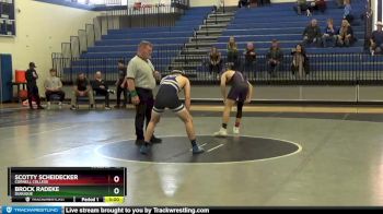 157 lbs 1st Place Match - Scotty Scheidecker, Cornell College vs Brock Radeke, Dubuque