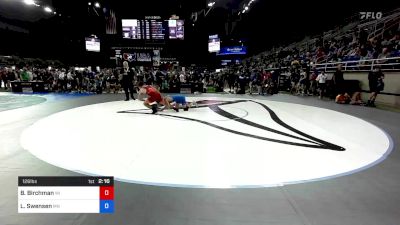 126 lbs Cons 16 #2 - Brett Birchman, Wisconsin vs Logan Swensen, Minnesota