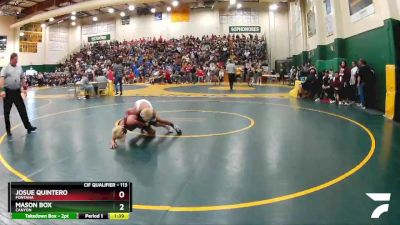 113 lbs Champ. Round 1 - Mason Box, Canyon vs Josue Quintero, Fontana