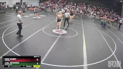 5A 132 lbs Quarterfinal - Mike Mabry, Gaffney vs Cael Edwards, River Bluff