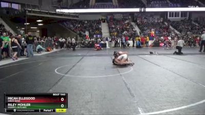 115 lbs Semifinal - Riley Mohler, Ogden`s Outlaws vs Micah Ellegood, Great Bend