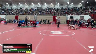 106 lbs Cons. Round 4 - Nash Burke, Munster High School vs Justus Thrasher, Center Grove