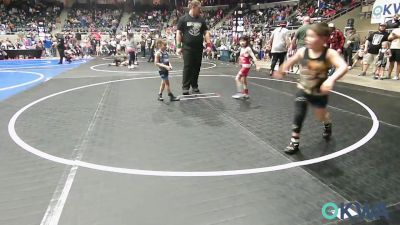 46 lbs Quarterfinal - EvieDale Arrington, Comanche Takedown Club vs Arya Carter, Bartlesville Wrestling Club