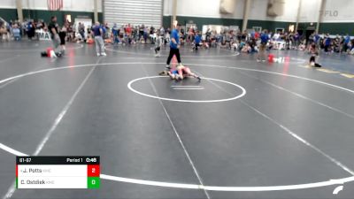 61-67 lbs Round 1 - Jocelyn Potts, Paxton Youth Wrestling Club vs Chasity Ostdiek, Blue Hill