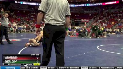 3A-145 lbs Quarterfinal - Lucas Bruhl, Ankeny Centennial vs Justin Avila, Iowa City, West