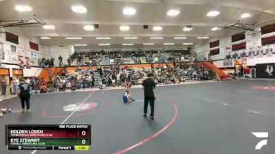 70 lbs 3rd Place Match - Holden Loden, Thermopolis Wrestling Club vs Kye Stewart, Powell Wrestling Club