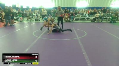 100 lbs Round 2 (8 Team) - Kaiden Skodak, Backyard Brawlers vs Jacino Lopez, Killer Elite