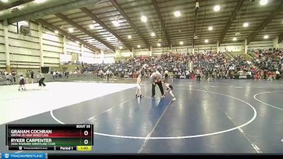 54 lbs Cons. Round 2 - Graham Cochran, Uintah Jr High Wrestling vs Ryker Carpenter, Zion Thunder Wrestling Club