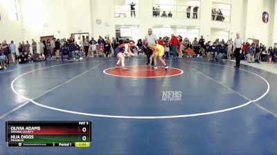 120 lbs Champ. Round 2 - Hija Diggs, Franklin vs Olivia Adams, Orange County