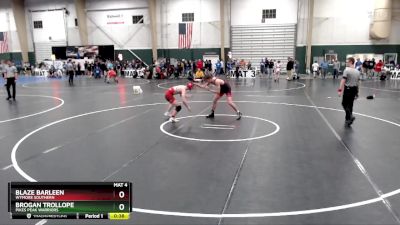 144 lbs Cons. Round 3 - Blaze Barleen, Wymore Southern vs Brogan Trollope, Pikes Peak Warriors