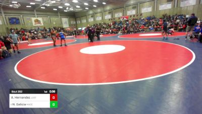 128 lbs Consi Of 16 #1 - Andrew Hernandez, Justin Garza vs Nathan Galicia, Madera