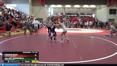 75 + 80 Round 1 - Connor Boos, Auburn Takedown vs Walker Springfield, Mountain Brook