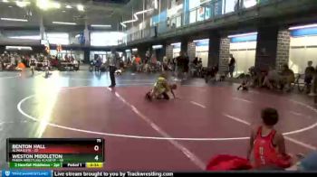 75 lbs Round 7 (10 Team) - Weston Middleton, Panda Wrestling Academy vs Benton Hall, Alpha Elite