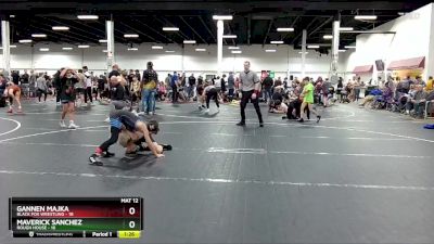 76 lbs Semis (4 Team) - Maverick Sanchez, Rough House vs Gannen Majka, Black Fox Wrestling