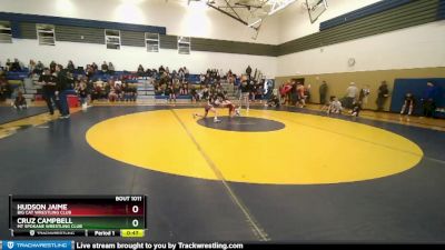 93 lbs Round 1 - Cruz Campbell, Mt Spokane Wrestling Club vs Hudson Jaime, Big Cat Wrestling Club