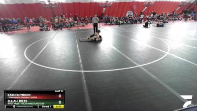 98 lbs Quarterfinal - Elijah Joles, River Valley Youth Wrestling Club vs Kayden Moore, Team Nazar Training Center