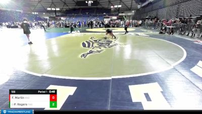 106 lbs 7th Place Match - Pedro Rogers, Federal Way Spartans Wrestling vs Foster Martin, Washington