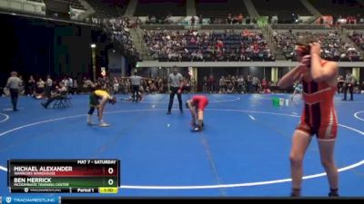 120 lbs Quarterfinal - Michael Alexander, Warriors Warehouse vs Ben Merrick, McDominate Training Center