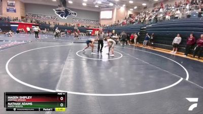 132 lbs Cons. Round 2 - Nathan Adams, North DeSoto vs Hagen Shipley, Dripping Springs