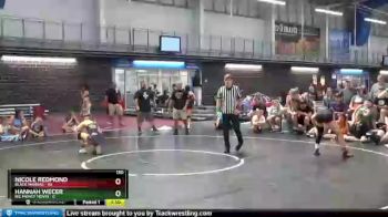 130 lbs Placement (4 Team) - Nicole Redmond, Black Mambas vs Hannah Wecer, Big Money Movin
