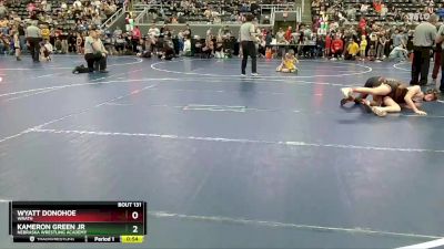 115 lbs Champ. Round 2 - Wyatt Donohoe, WRATH vs Kameron Green Jr, Nebraska Wrestling Academy