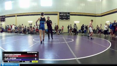 182 lbs Quarterfinal - Brayden Emerine, Floyd Wrestling Club vs Clay Guenin, Greenfield Wrestling Club