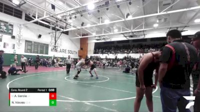 285 lbs Cons. Round 2 - Alec Garcia, Laguna Hills vs Nathan Nieves, Calvary Chapel-SA