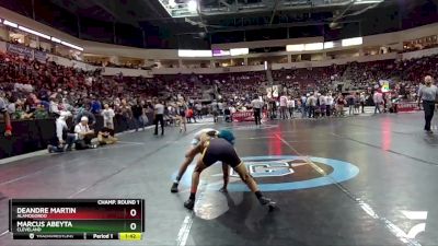 5A 127 lbs Champ. Round 1 - Deandre Martin, Alamogordo vs Marcus Abeyta, Cleveland