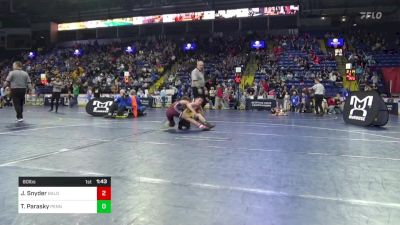 80 lbs Round Of 32 - Jonathan Snyder, Bald Eagle Area vs Tony Parasky, Penn Trafford