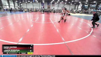 105 lbs Rd# 8- 12:30pm Saturday Final Pool - Landon Rosenthal, Agression Legionaries vs Mateo Centeno, Cali Red