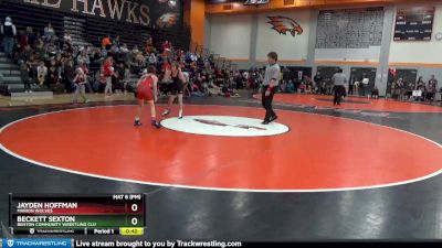 BN-8 lbs Cons. Semi - Jayden Hoffman, Marion Wolves vs Beckett Sexton, Benton Community Wrestling Clu