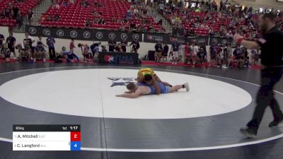 85 kg Rnd Of 16 - Akeem Mitchell, Sjf/hac vs Carson Langford, All-Phase Wrestling Club