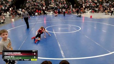 57 lbs Quarterfinal - Chase Ritz, Eagle Crest Wrestling Club vs Grayson Werner, Nebraska Wrestling Academy