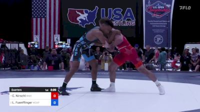 63 kg Quarters - Corbin Nirschl, MWC Wrestling Academy vs Leslie Fuenffinger, Army (WCAP)