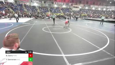 65 lbs Round Of 32 - Brekston Conry, Pomona Elite vs Toryn Sanroman, Ranch Hand Wrestling