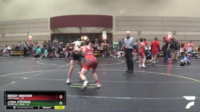 117 lbs Round 1 (6 Team) - Lydia Stevens, Metro All Stars vs Brody Brewer, Ares Black