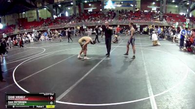 132 lbs Cons. Round 3 - Dax Petersen, Syracuse Mat Club vs Zane Wesely, Wahoo Wrestling Club