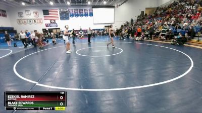 144 lbs Cons. Round 4 - Ezekiel Ramirez, Buffalo vs Blake Edwards, Thunder Basin