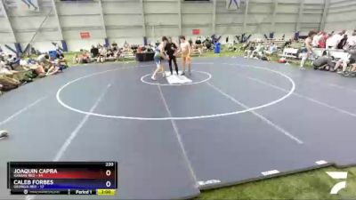 220 lbs Round 1 (8 Team) - Joaquin Capra, Kansas Red vs Caleb Forbes, Georgia RED