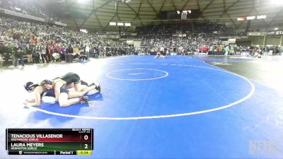 Girls 3A/4A 155 Cons. Round 3 - Laura Meyers, Hermiston (Girls) vs Tenacious Villasenor, Southridge (Girls)