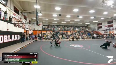 33-36 lbs Round 2 - Odin Galovich, Thermopolis Wrestling Club vs Rhenn Goolsbey, Powell Wrestling Club