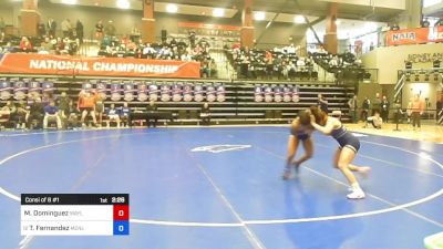 101 lbs Consi Of 8 #1 - Malerie Dominguez, Wayland Baptist vs Tianna Fernandez, Menlo College