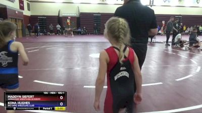 10U-1 lbs Round 1 - Maddyn Siefert, Sarbacker Wrestling Academy vs Kona Hughes, Big Game Wrestling Club