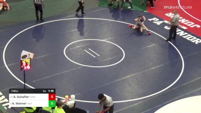 119 lbs Round Of 16 - Adalyn Schaffer, Punxsutawney vs Aubry Wanner, Hickory