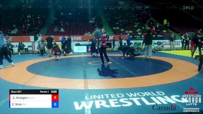 92kg Champ. Round 1 - Zaurbek Arsagov, Montreal NTC / Concordia University vs Connor Bren, Dinos WC