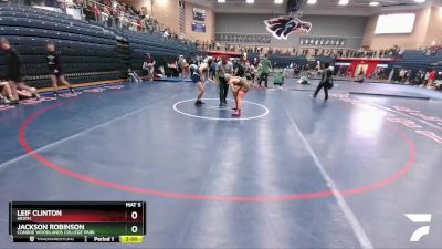 165 lbs Quarterfinal - Leif Clinton, Heath vs Jackson Robinson, Conroe Woodlands College Park