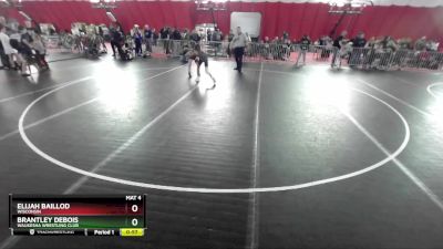 83-85 lbs Round 3 - Brantley DeBois, Waukesha Wrestling Club vs Elijah Baillod, Wisconsin