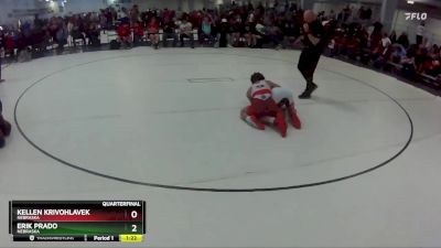 109 lbs Quarterfinal - Erik Prado, Nebraska vs Kellen Krivohlavek, Nebraska